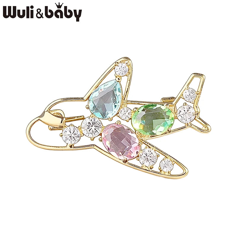 Wuli&baby Cute Crystal Animal Brooches For Women 6-design Starfish Shell Dolphin Rabbit Swallow Brooch Pins Fashion Gifts