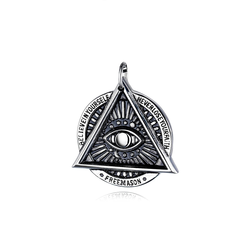 PENDRA AllSeeingEye Stainless Steel Eye Pendant