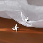 PENDRA Silver Gold Stamp Earrings