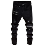 PENDRA Korean Black Elastic Jeans