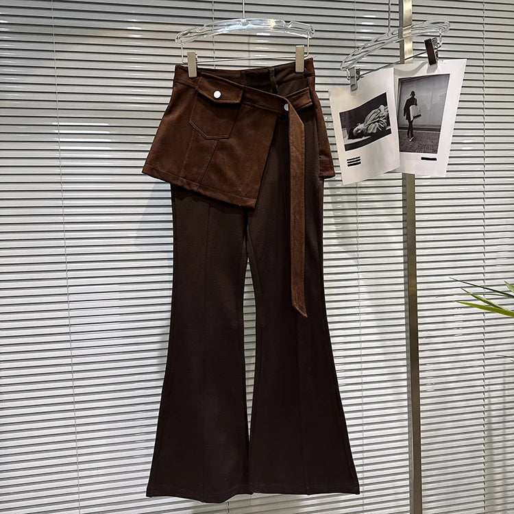 PENDRA Micro Flared Fake Two Pants