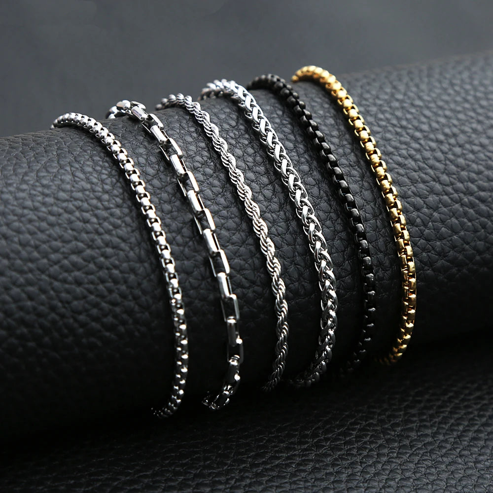 PENDRA Rololink 3mm 316L Stainless Steel Chain Necklace