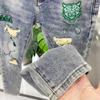 PENDRA Denim Embroidery Arrival Pants