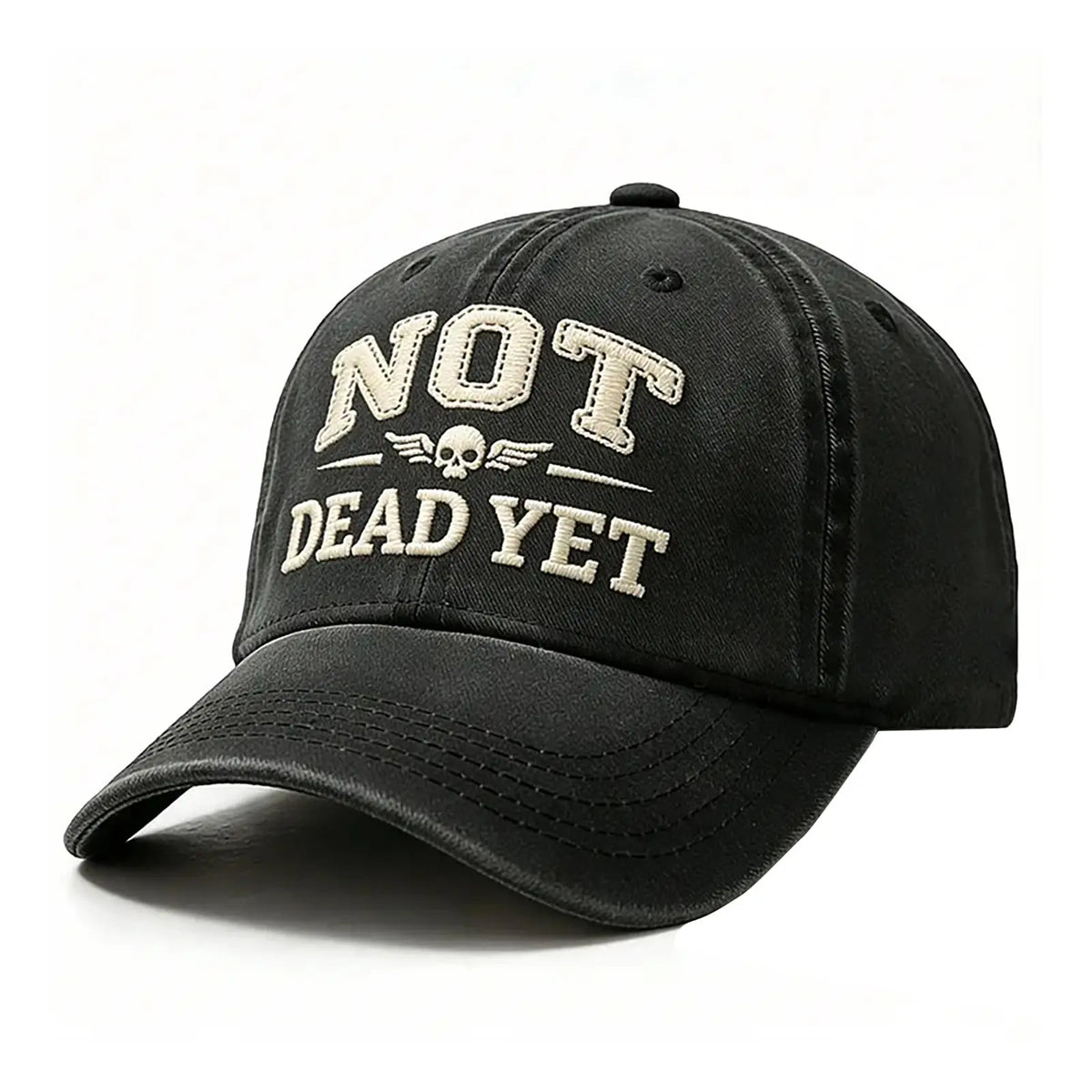 PENDRA Not Yet Embroidered Funny Vintage Cotton Dad Adjustable Baseball Cap