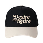 Desire to Retire Embroidered Trucker Hat - Adjustable Snapback Cap with Embroidered Letter Patch, Breathable Unisex Cap Suitable