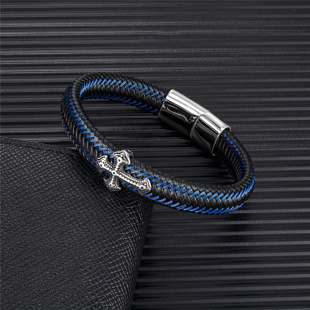 PENDRA Cross Blue Bracelet