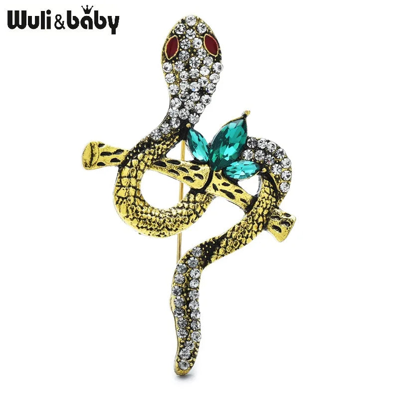 PENDRA Vintage Cute Branch And Snake Brooch
