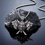 PENDRA Wolf Norse Helmet Necklace