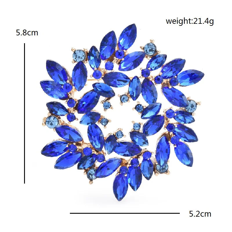 PENDRA Florielle32 Rhinestone Brooch