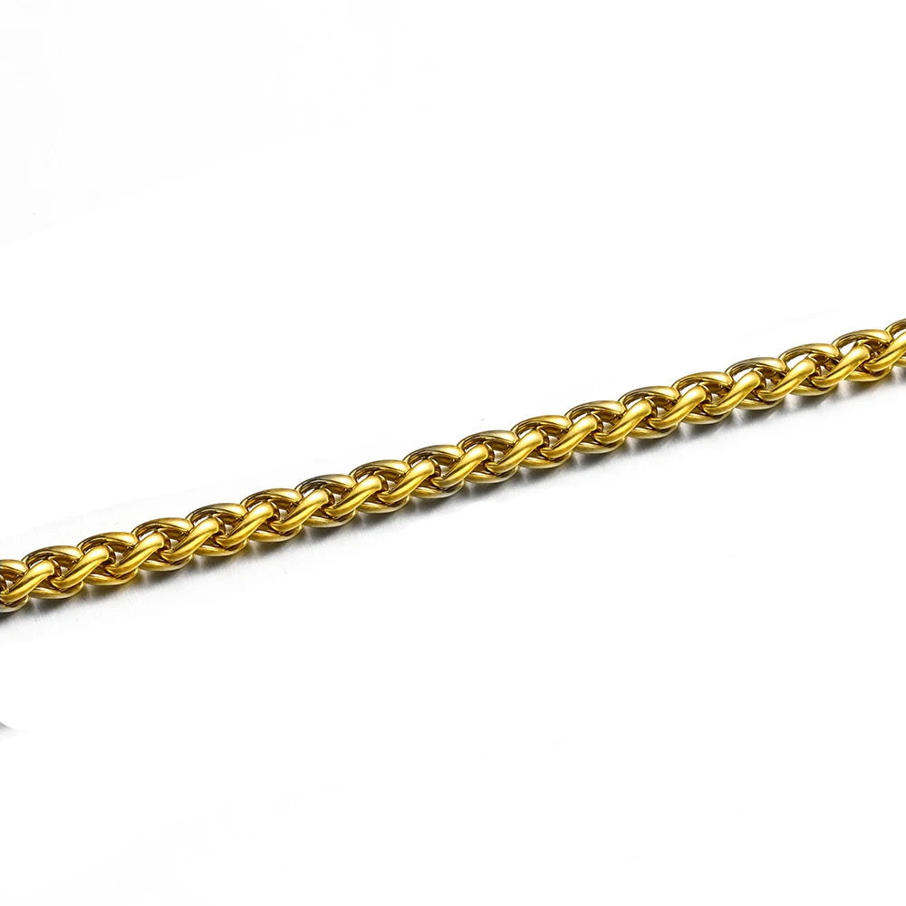 PENDRA Keelchain Minimalist 3mm Stainless Steel Chain Necklace