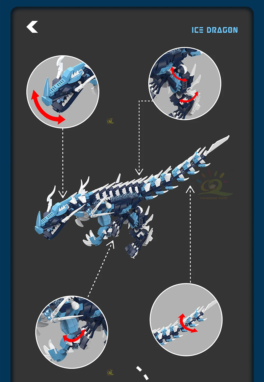 PENDRA ICE Frie Dragon Building Set