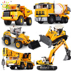 PENDRA Engineering Vehicle Excavator Building Set