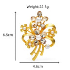 PENDRA Florielle25 Rhinestone Brooch
