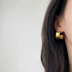 PENDRA Frostgeometry 925 Sterling Silver Hoop Earrings