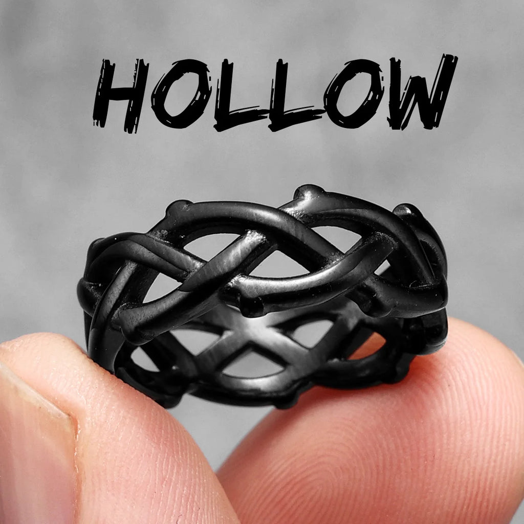 PENDRA Weaving Boyfriend Steel Ring