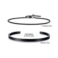 Trendy 4mm Cuff Bracelet for Men,2pcs/set Waterproof Chain LInk Adjustable Writband,Causal Jewelry Gift for Husband Dad BBF