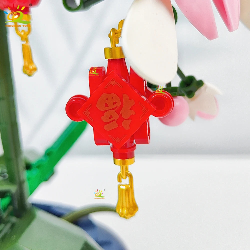 PENDRA Orchid Potted Floral Building Set
