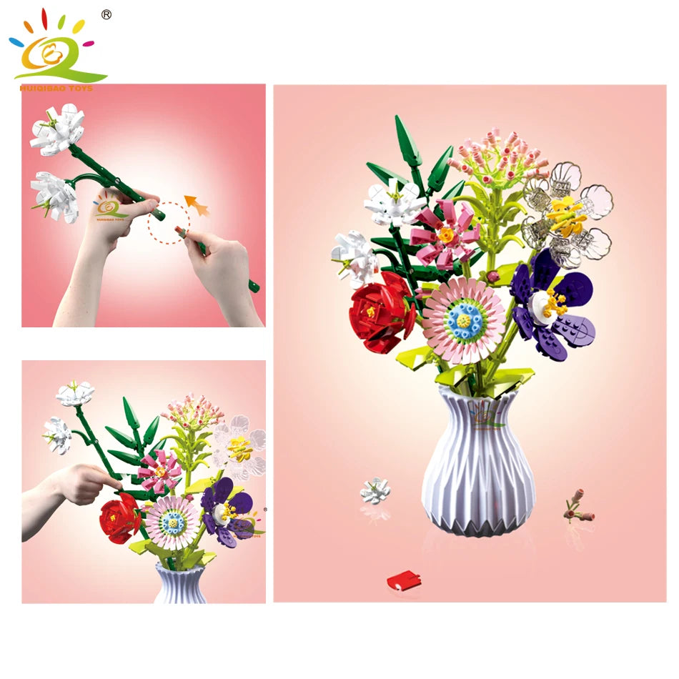 PENDRA Bouquet Plants Floral Building Set
