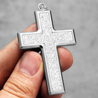 PENDRA Shining Cross Steel Necklace