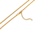 1/2/3mm Box Chain Necklaces for Men Women,Delicate Square Stainless Steel Chains Links Collars,Jewelry Gift 18To24 Inch