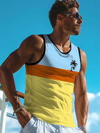 PENDRA Sleeveless Hawaiian Seaside T-Shirt