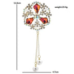 PENDRA Palmera Palace Flower Brooch