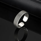 Vintage Men's Ring,Simple Open Ring Lines Index Finger Ring,Free Ring Jewelry Gifts