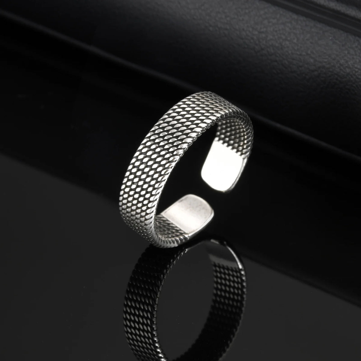 Vintage Men's Ring,Simple Open Ring Lines Index Finger Ring,Free Ring Jewelry Gifts