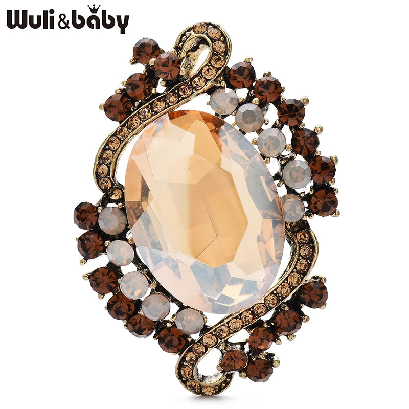 PENDRA Virelle2 Geometric Brooch