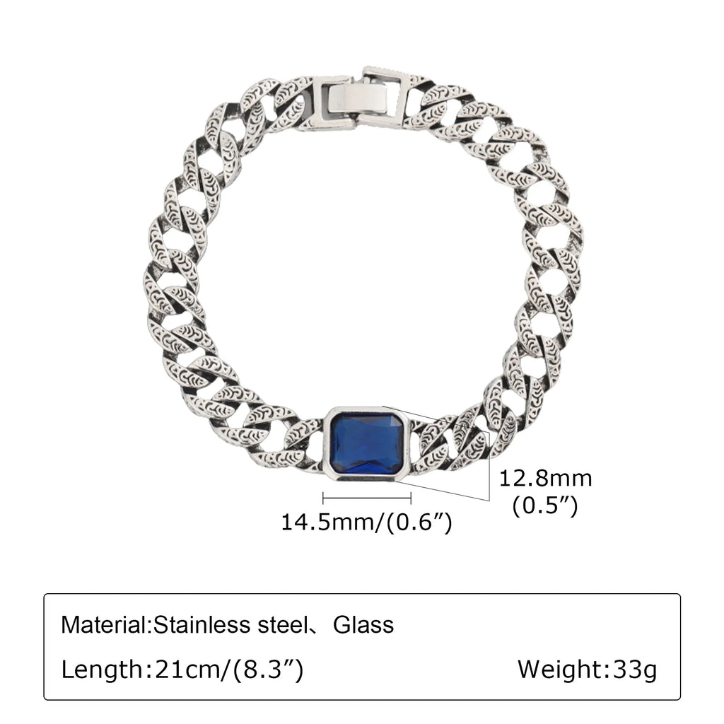 PENDRA Cuban Embossed Bracelet