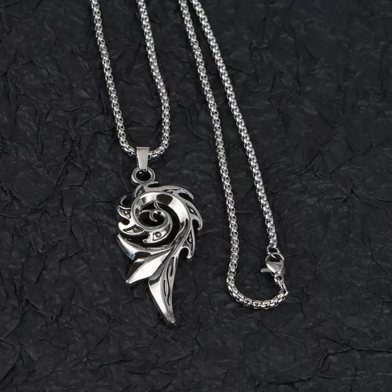 PENDRA Phoenixspiral Stainless Steel Phoenix Pendant