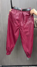 PENDRA PU Leather Warm Pants