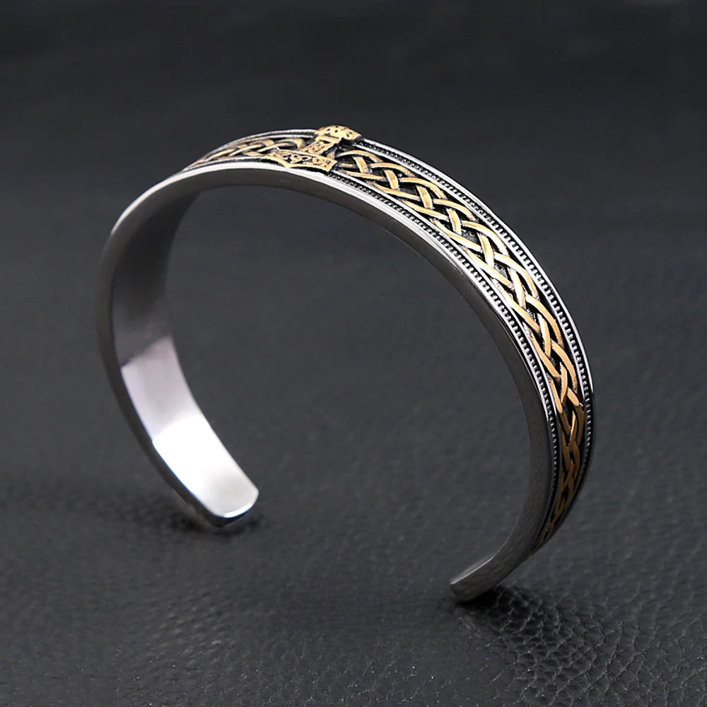 PENDRA Thor Rune Stainless Steel Viking Bracelet