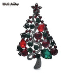 PENDRA Noelina Rhinestone Christmas Tree Brooch