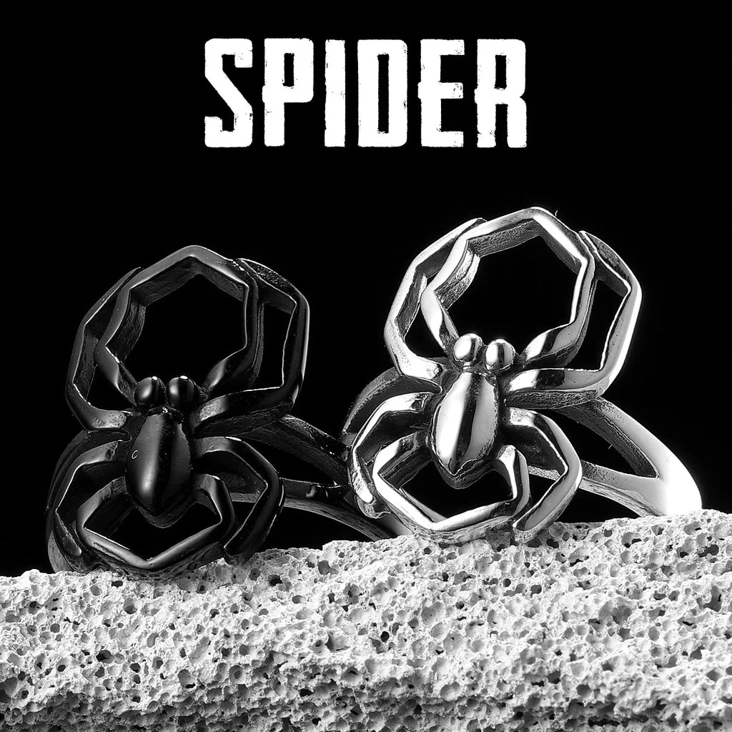 PENDRA Spider Stuff Steel Ring