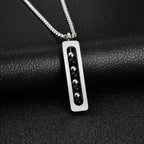 PENDRA Bar Silver Pendant Necklace