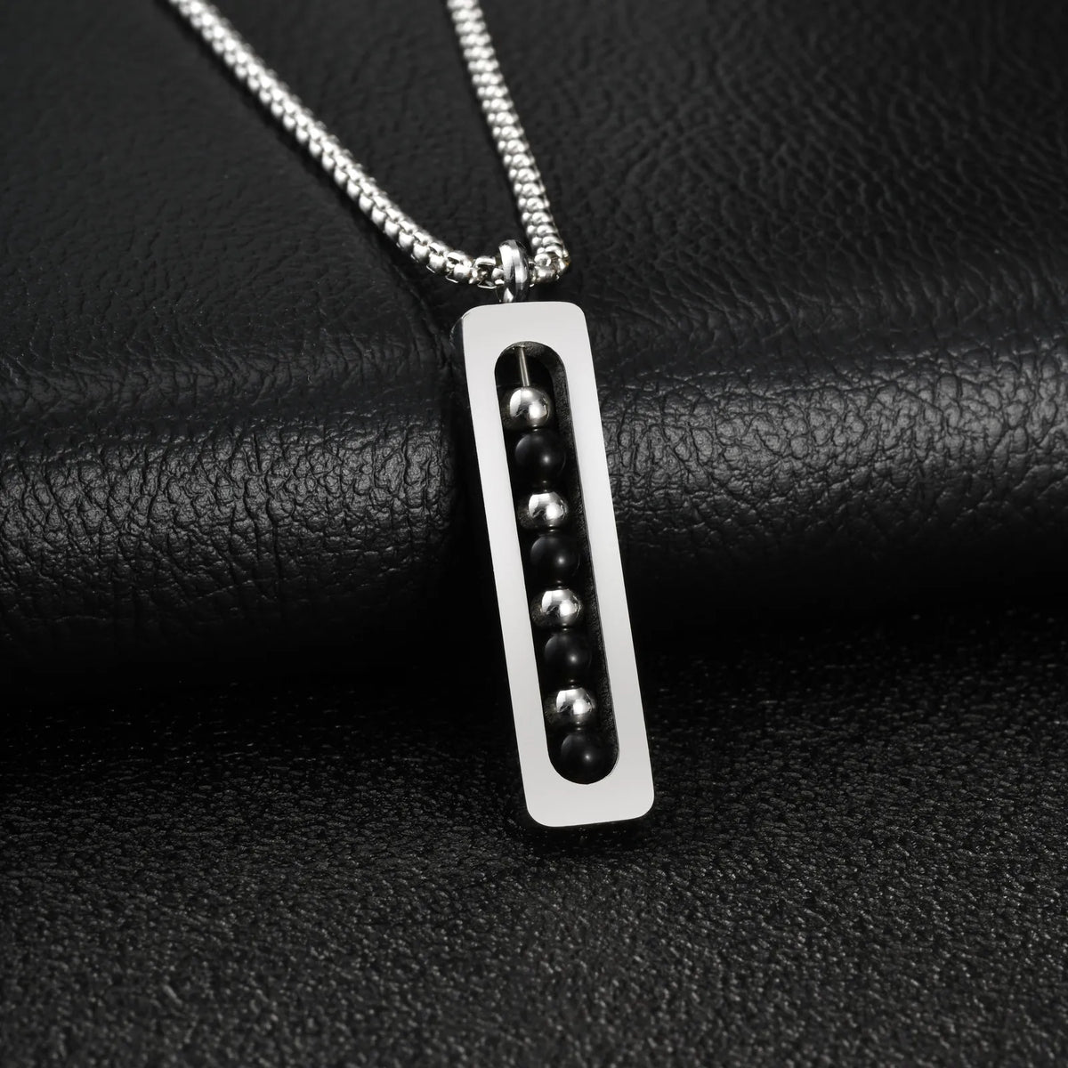 PENDRA Bar Silver Pendant Necklace