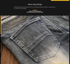 PENDRA Denim Straight Ripped Pants