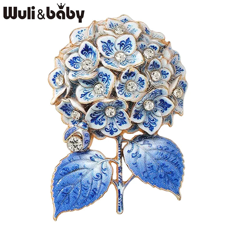 PENDRA Hydria 6-Color Hydrangea Ladybug Brooch