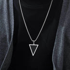 PENDRA Triangle Stone Pendant Necklace