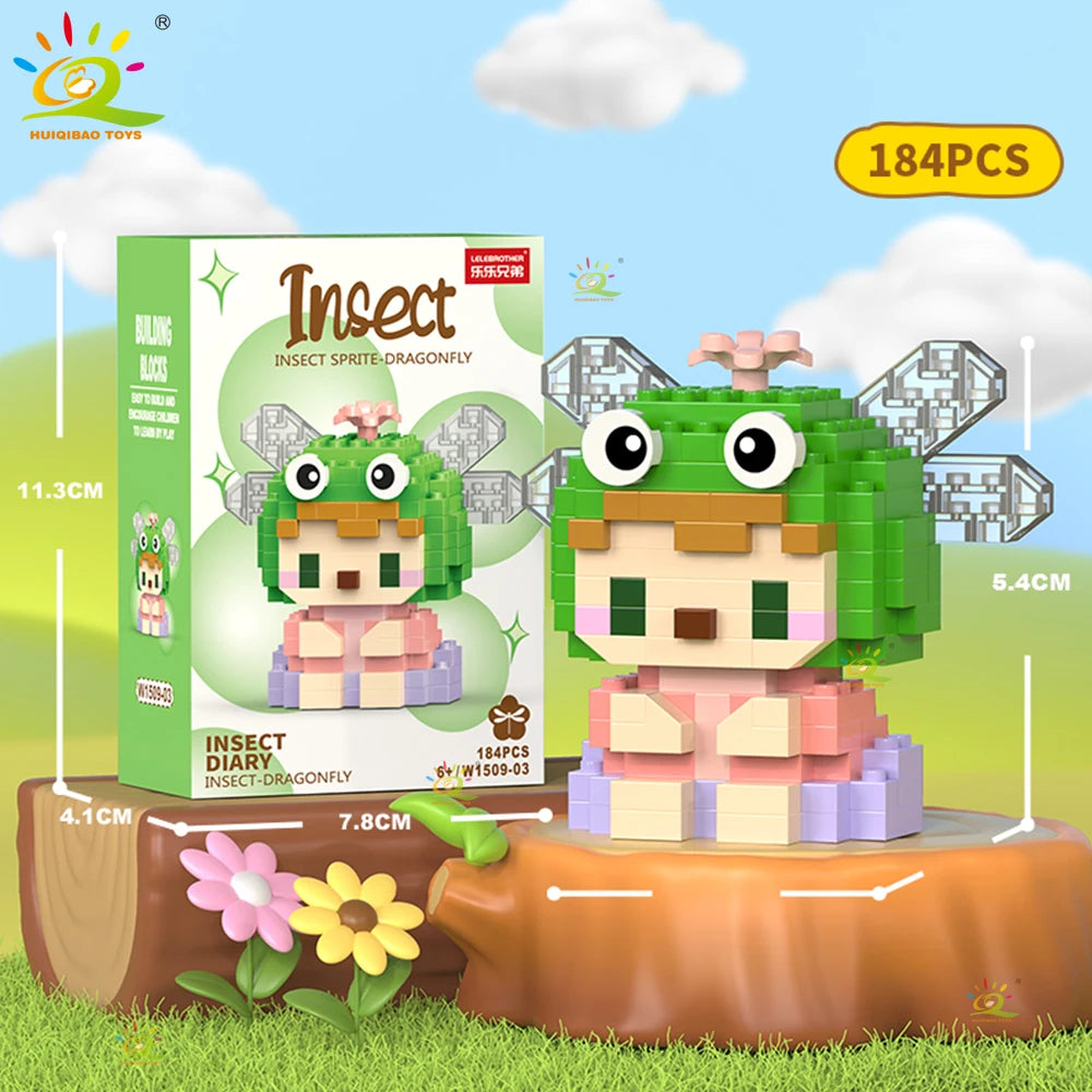 PENDRA Cute Insect Micro Building Set