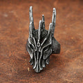 PENDRA Sauron Black Helm Gothic Ring