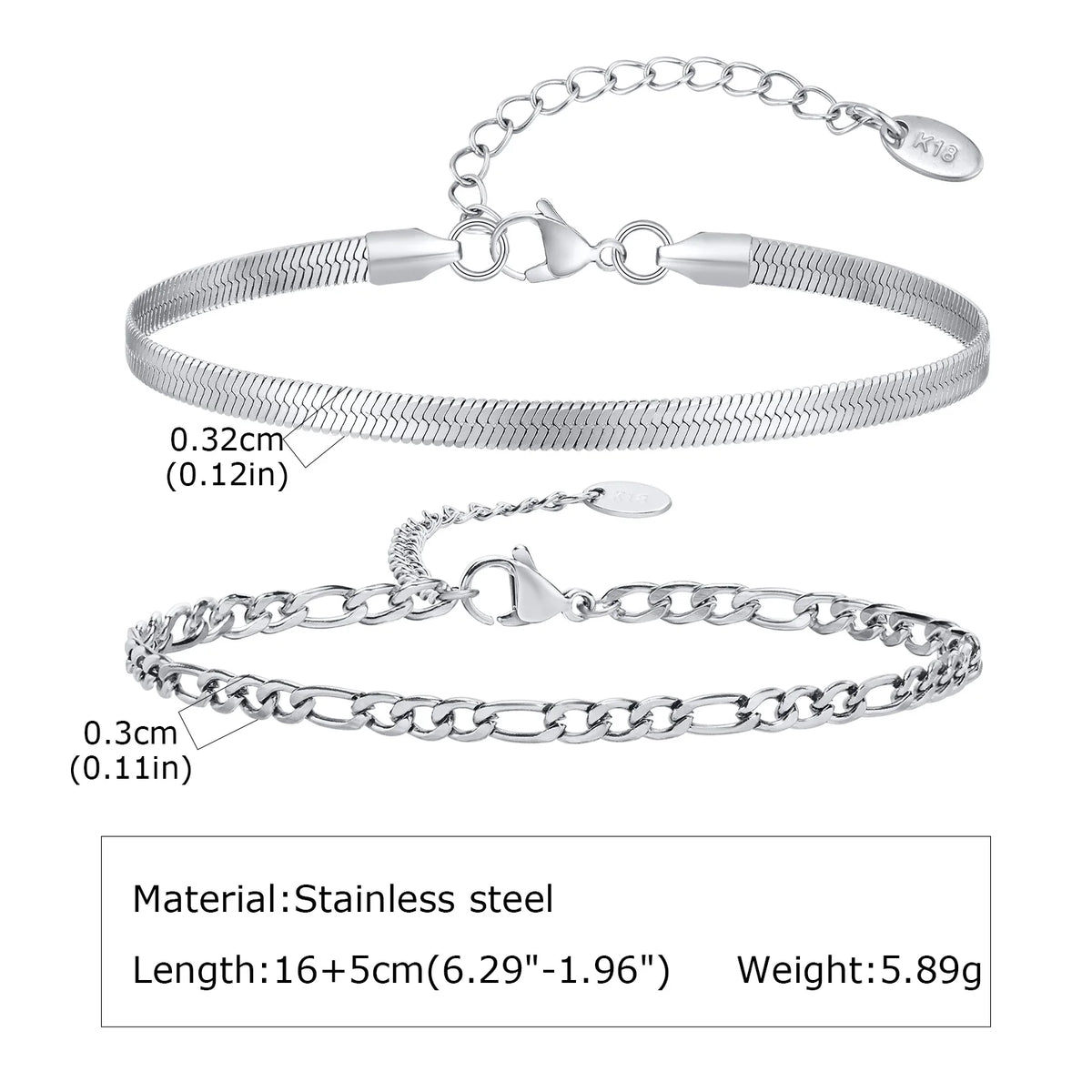 PENDRA Silver Flat Bracelet
