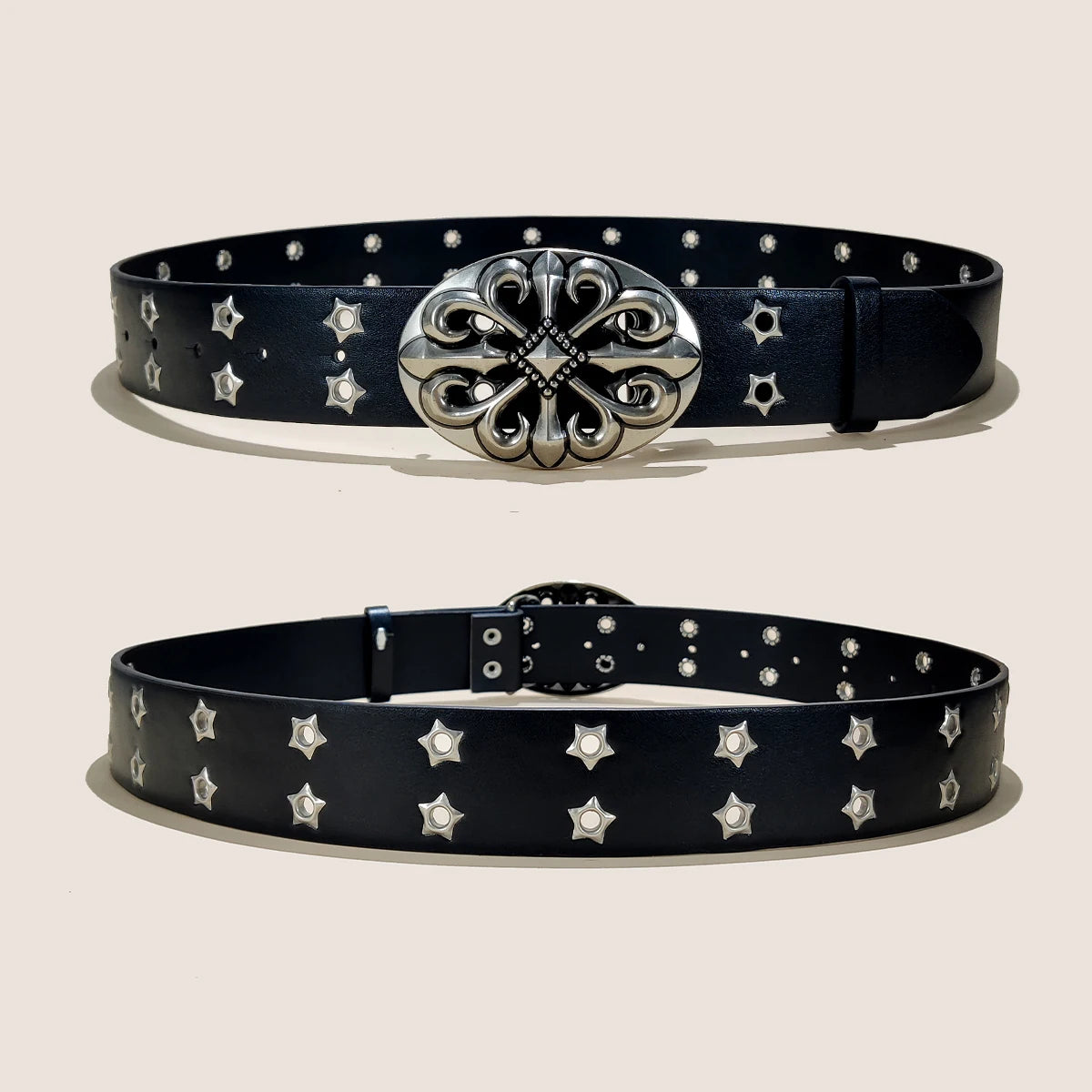 Trend Rivet Belt Heavy Metal Belt Men Women Punk Nightclub Rock Style Belt Jeans Belt Y2K Belt Fashion Decoration Women' Belt
