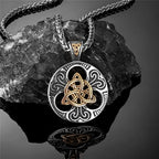 PENDRA Celtic Knot Gold Viking Necklace