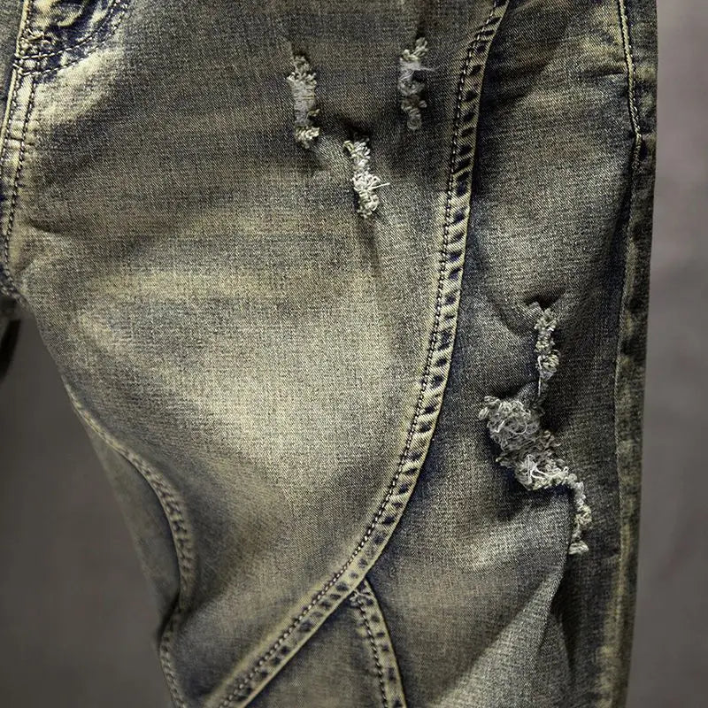 PENDRA Denim Straight Pants