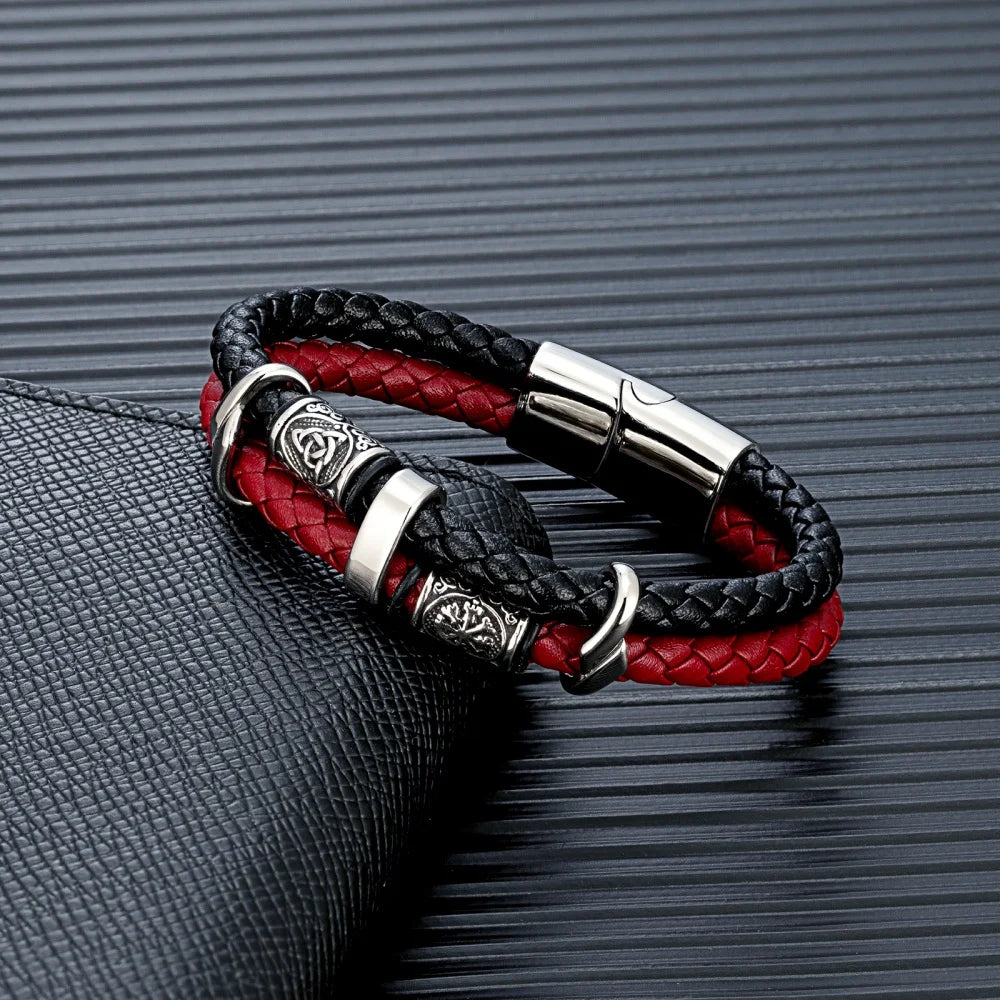 PENDRA Rune Leather Bracelet