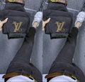 PENDRA Letter Embroidery High Waist Straight Jeans