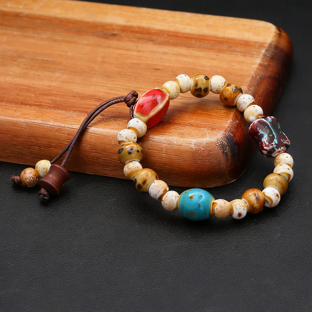 PENDRA Ceramica Vintage Ethnic Handmade Ceramic Bracelet