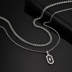 PENDRA Enamel Black Pendant Necklace